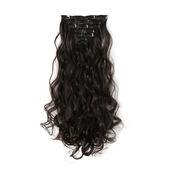 Onedor 20" Curly Full Head Clip in Synthetic Hair Extensions 7pcs 140g (4)
