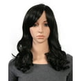 thumbnail image 1 of Onedor Full Head Beautiful Long Curly Wave Stunning Wig Charming Curly Costume Wigs with Fringe (Off Black), 1 of 6