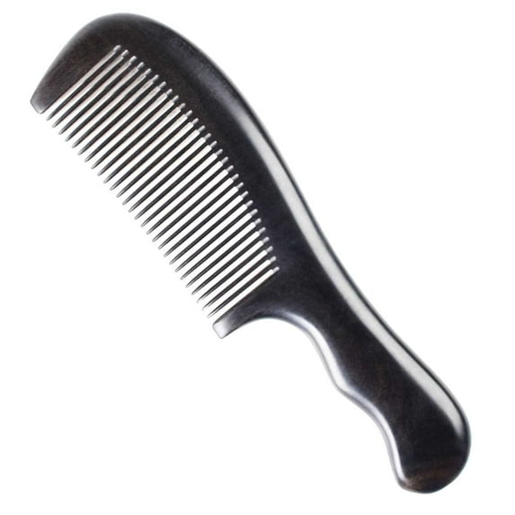 Onedor Handmade 100% Natural Chacate Preto Hair Combs - Anti-Static Sandalwood Scent Natural Hair Detangler Wooden Comb (Fine Tooth) …