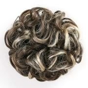 Onedor Ladies Synthetic Wavy Curly or Messy Dish Hair Bun Extension Hairpiece Scrunchie Chignon Tray Ponytail (8TT26)