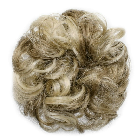 Onedor Ladies Synthetic Wavy Curly or Messy Dish Hair Bun Extension Hairpiece Scrunchie Chignon Tray Ponytail (H16613)