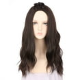 thumbnail image 1 of Onedor Long Curly Hair Full Wigs Cosplay Party Wig (Brown), 1 of 8