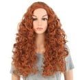 thumbnail image 1 of Onedor Long Hair Curly Wavy Full Head Halloween Wigs Cosplay Costume Party Hairpiece (Fox Red), 1 of 7