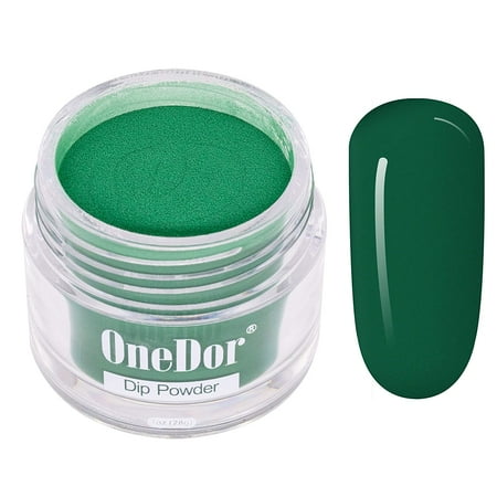 Onedor Nail Dip Dipping Powder – Acrylic Color Pigment Powders Pro Collection System, 1 Oz.(16 - Green)