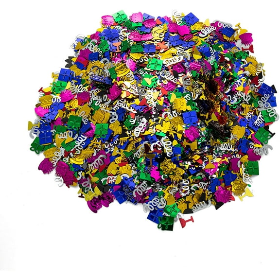 Onedor Plastic Multi-Shaped Confetti for Night Party Table Scatter Decorations, 5 Oz. (Birthday) …