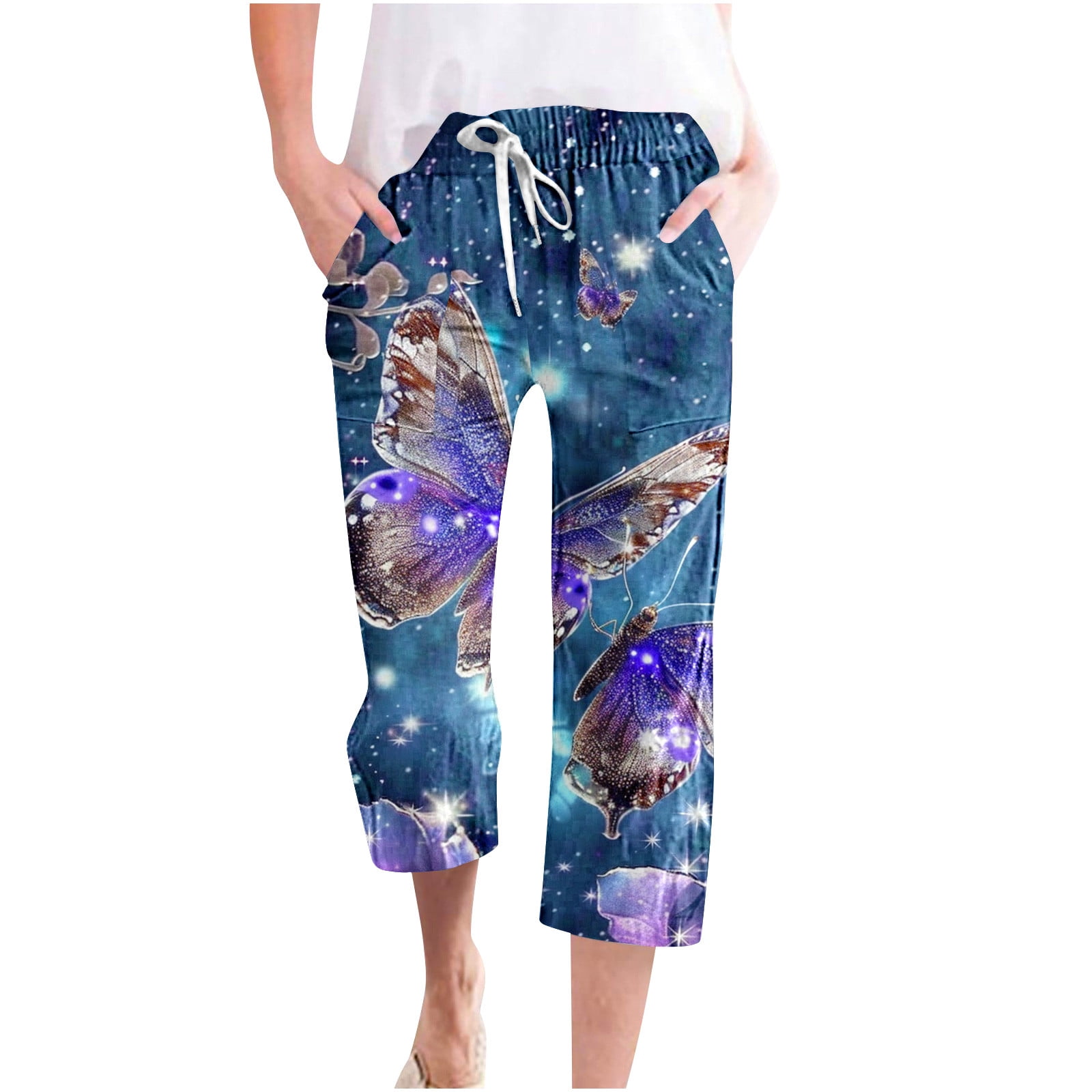 Onegirl Cargos Pants Women Adjustable Waist Women Jeans Trendy Ripped ...