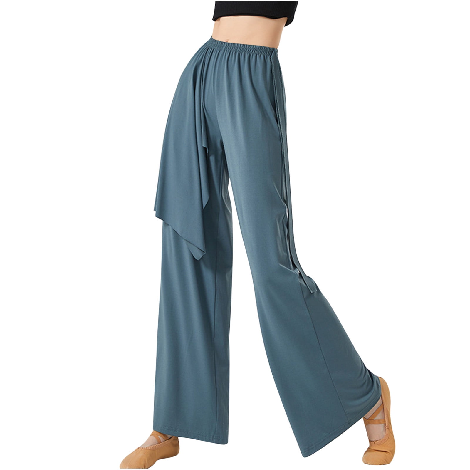 Onegirl Khaki Pants for Women Long Wide Leg Palazzo Pants for Tall