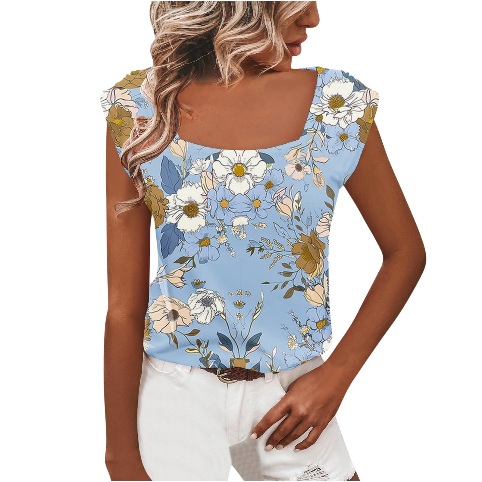 Onegirl Summer Tops for Plus Size Women 2024 Trendy White Elegant