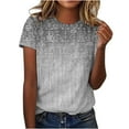 thumbnail image 1 of Onegirl Women Blouses for Work Under 15 Tshirts Shirts Graphic Plus Size Basic Fitted Short Sleeve Tees Clearance, 1 of 4