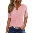 thumbnail image 1 of Onegirl Womens Summer Tops Casual Stylish Womens Blouses Dressy Casual Clearance Shirts for Women Dressy Casual Plus Womens Workout Tops With Built In Bra Short Sleeve Tunic Tops for Women 3Xl, 1 of 6