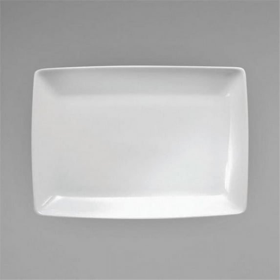 Oneida R4020000371S 13 x 9 in. Porcelain Rectangle Platter, Bright White