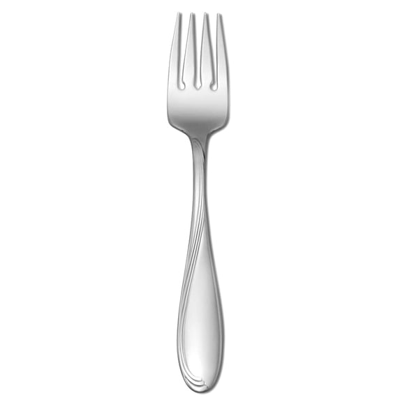 Oneida 2201FSLF Scroll S/S 6-3/4 Salad / Pastry Fork - Dozen"