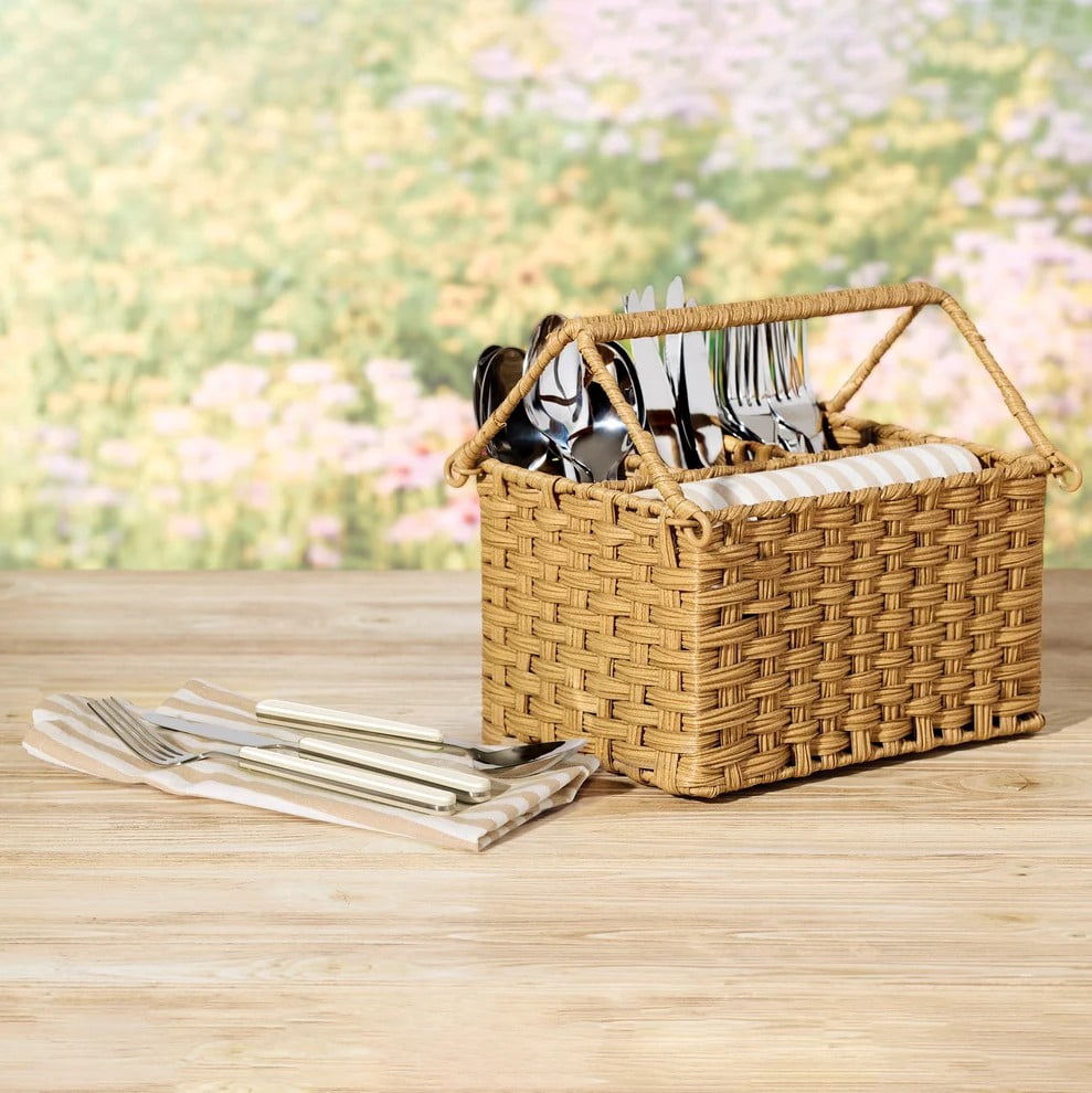 Oneida 24-Piece Flatware Set with Caddy - Walmart.com