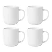 Oneida 24 Seven White 14 oz White Porcelain Mugs (Set of 4)