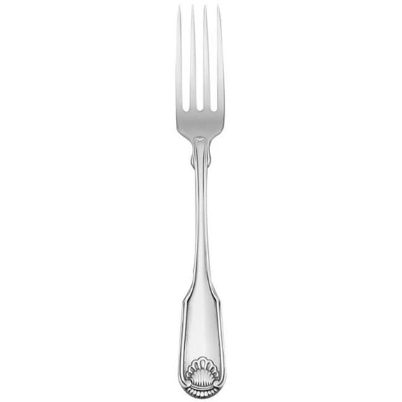 Oneida 2496FDNF Classic Shell Stainless Steel Extra Heavy Weight Dinner Fork  Silver
