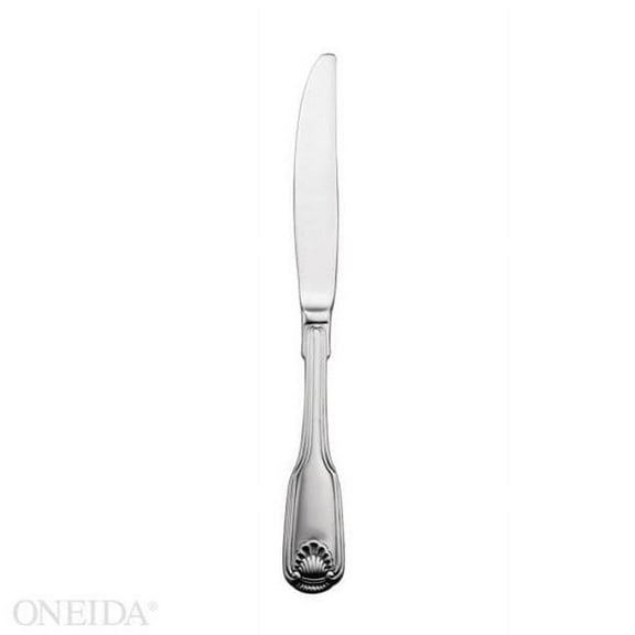 Oneida 2496KPTF Classic Shell Stainless Steel Dinner Knife  Silver