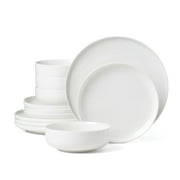 Oneida 365 24 Seven 12-Piece White Porcelain Tableware Set Service for 4