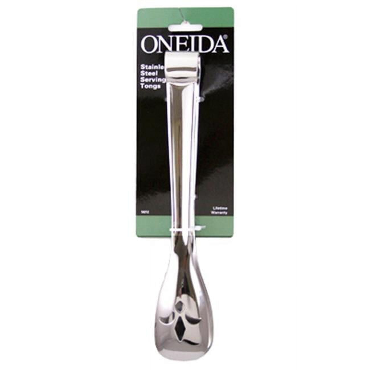 Oneida Set Of 2 Locking Tongs 9 And 12 Inch Silicone Heads