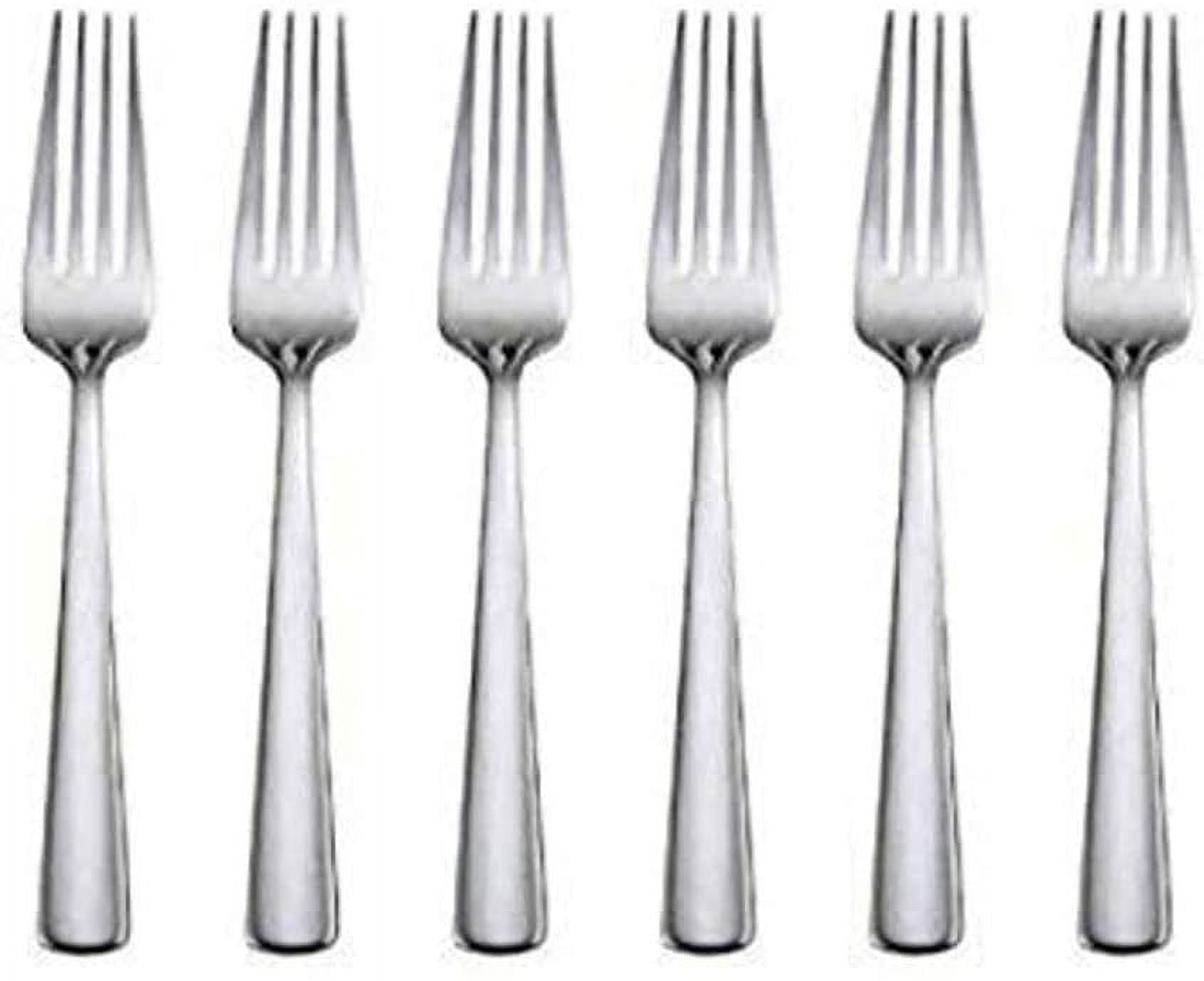 Oneida Aptitude Everyday Flatware Salad Forks, Set of 6, 18/0 Stainless