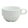 thumbnail image 1 of Oneida Arcadia 7.5 oz Mid-Rim Bright White Porcelain Stacking Cup (R4510000520), 1 of 5