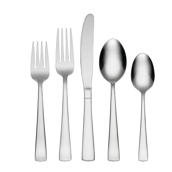 Oneida Avery 78-Piece Flatware Set, Service for 12, 18/0 Stainless Steel, Metallic