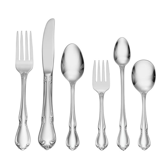 Oneida Chateau 6-Piece Mirror 18/10 Stainless Steel Flatware Set