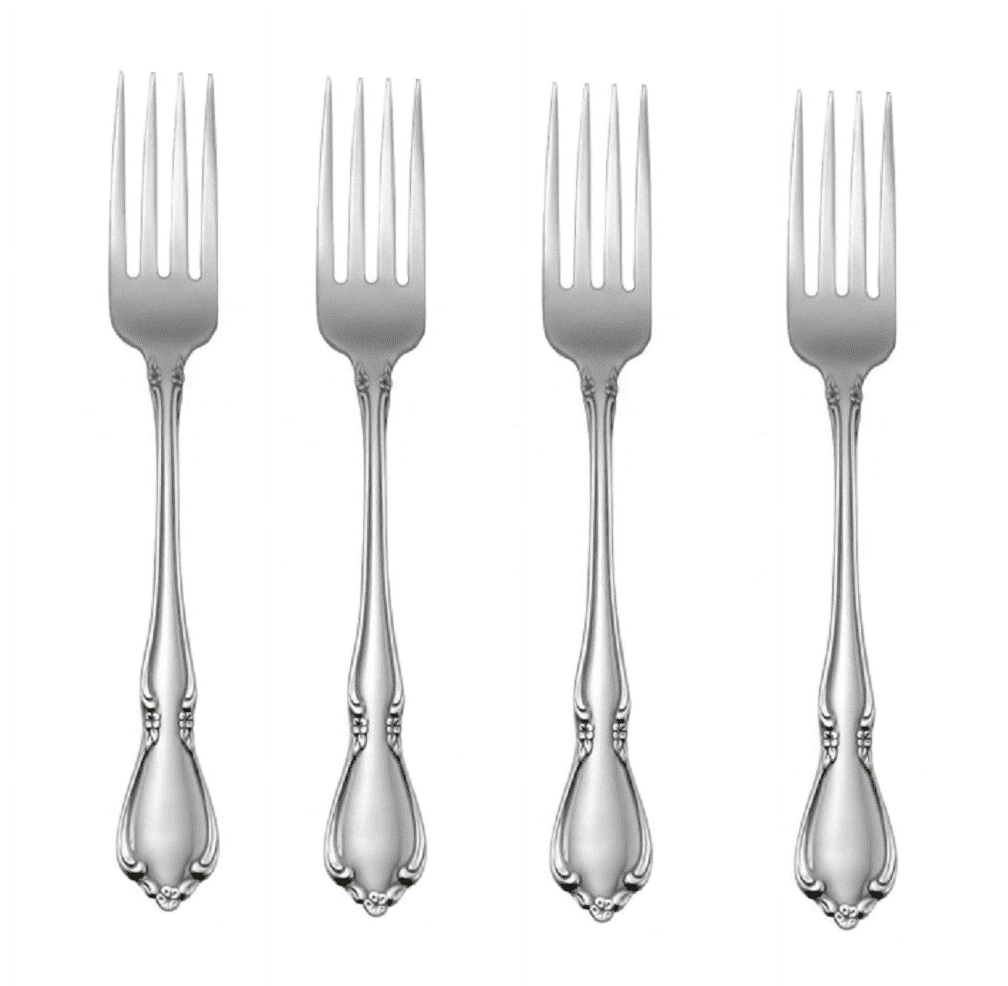 Oneida Chateau Fine Flatware Set, 18/8 Stainless, Set of 4 Oneida Chateau Fine Flatware Set, 18/8 Stainless, Set of 4