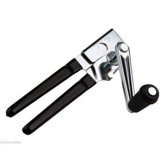 Oneida Commercial Easy Crank Can Opener Heavy Duty With Ergonomic Design, Black