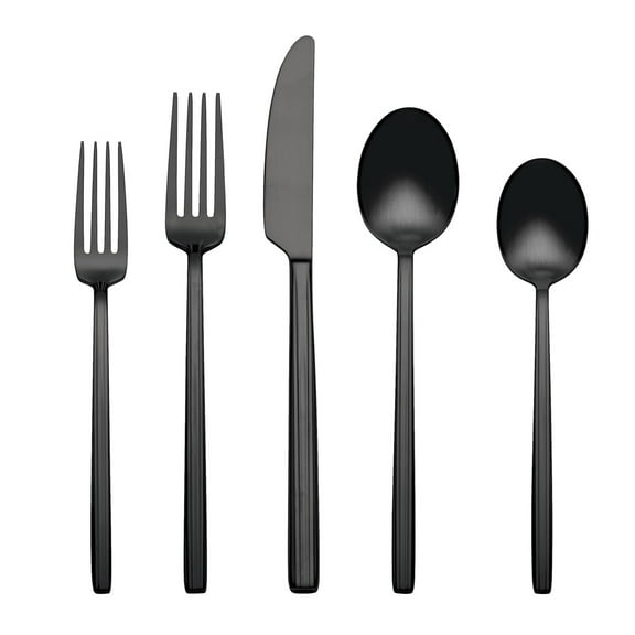 Oneida Dean 20-Piece Black Satin 18/0 Stainless Steel Flatware Set (Service for 4)