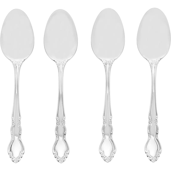 Lenox Oneida Dover Teaspoons, Set Of 4, Stainless Steel