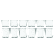 Oneida Entertain 365 12-Piece Clear Glass Stackables Drinkware Set