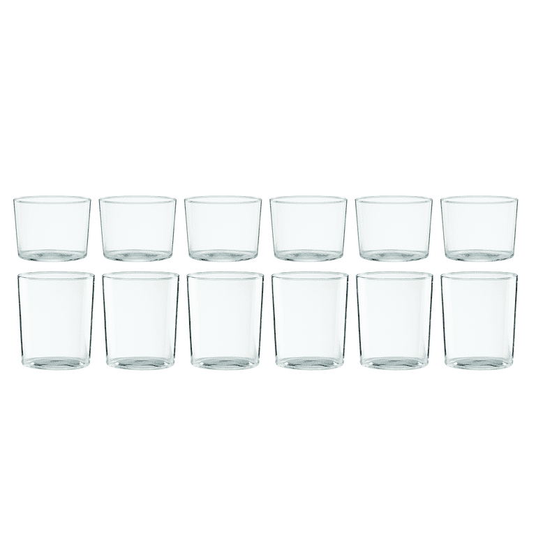 Bohemia Glass 12個セット Oneida Entertain 365 12-Piece Clear Glass Stackables Drinkware Set