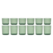Oneida Entertain 365 12-Piece Green Glass Stackables Drinkware Set