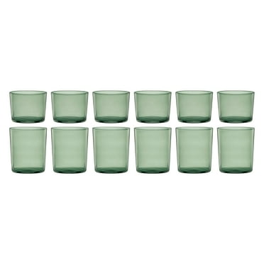 Oneida Entertain 365 12-Piece Green Glass Stackables Drinkware Set