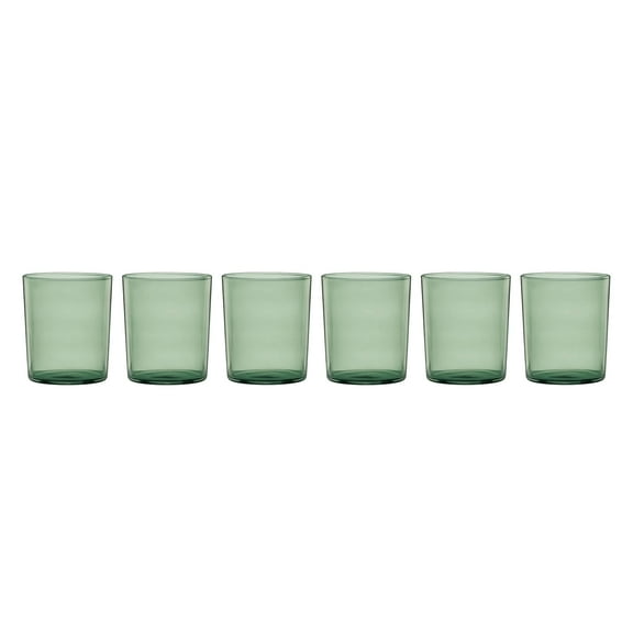 Oneida Entertain 365 16 oz Stackables Green Glasses (Set of 6)