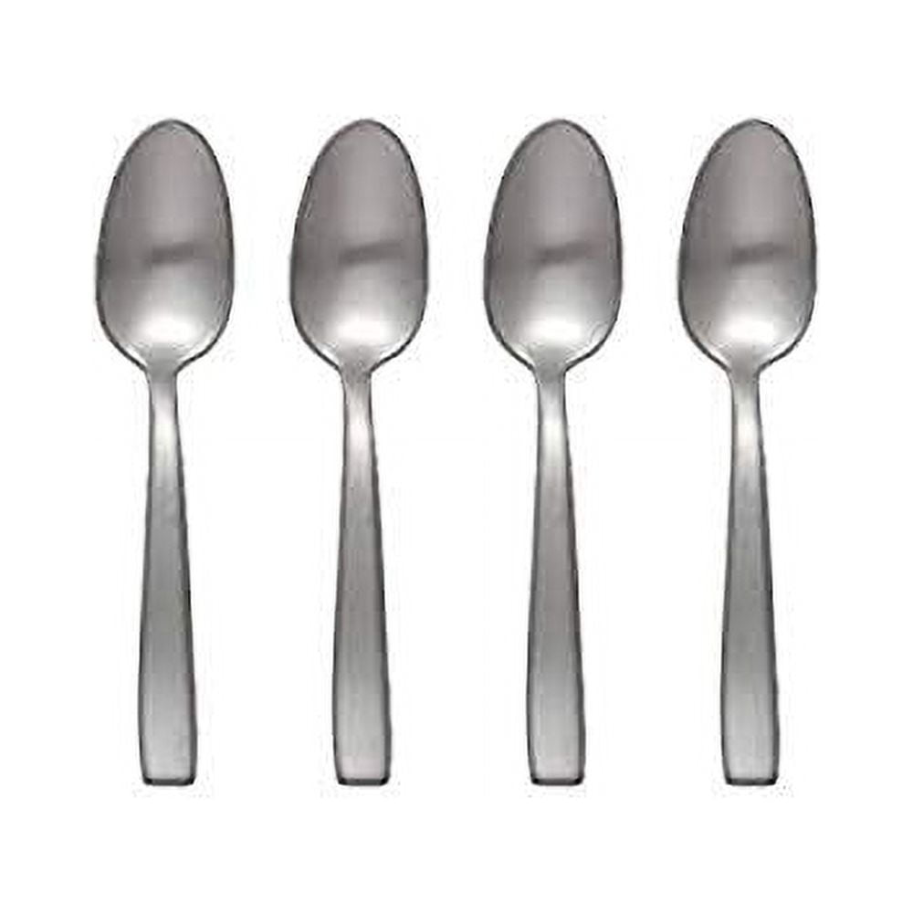 Oneida Everdine Everyday Flatware Teaspoons, Set of 4 18/0 Stainless