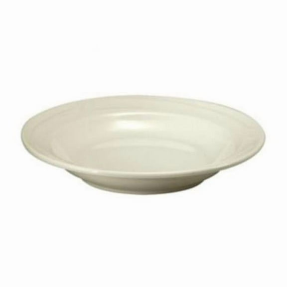 Oneida F1040000740 8 in. Round Deep Embossed Rim Soup Bowl, Cream White - 17.5 oz