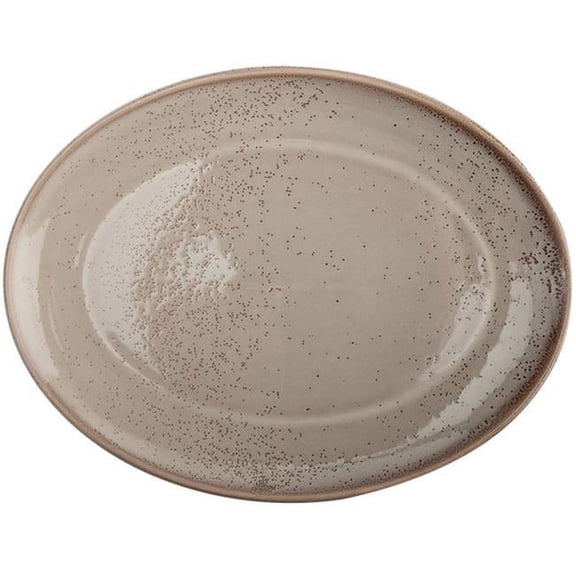 Oneida F1493015355 11 in. Porcelain Coupe Oval Platter