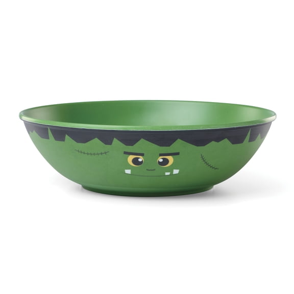 Oneida Frankenstein 12" Round Halloween Green Melamine Candy Bowl