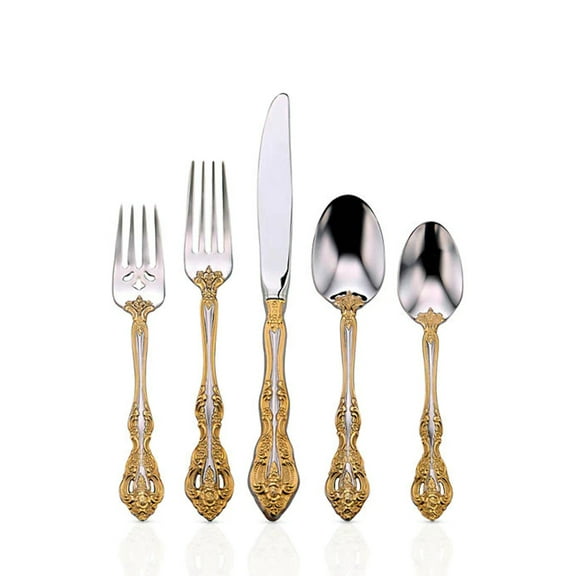 Oneida Golden Michelangelo 20-Piece Flatware Set, Service for 4, 18/10 Stainless Steel