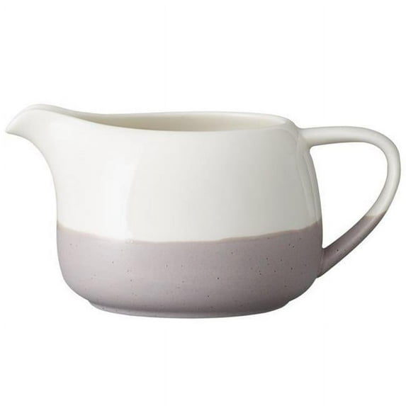 Oneida HO1162020WH 7 oz Speckle Porcelain Creamer, White & Gray