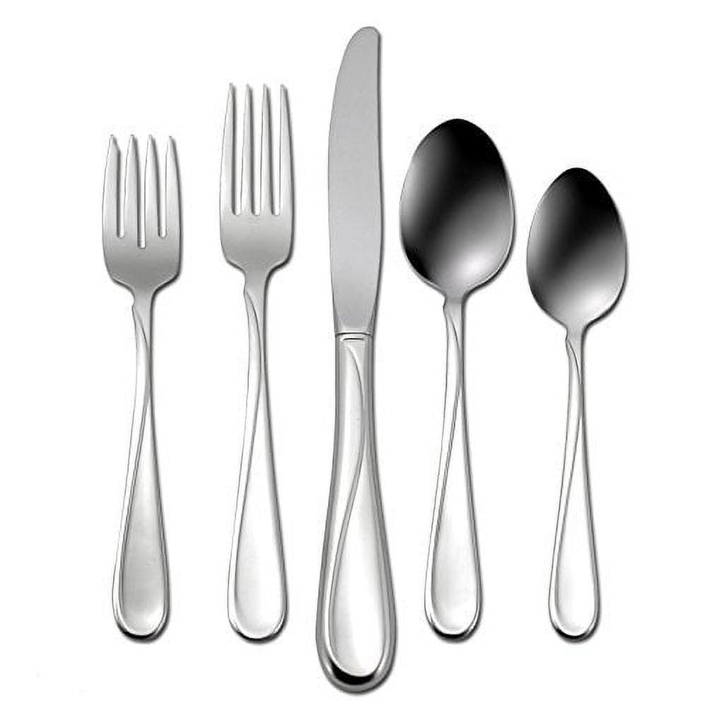 Oneida Icarus 45 Piece Casual Flatware Set, 18/0 Stainless, Service for