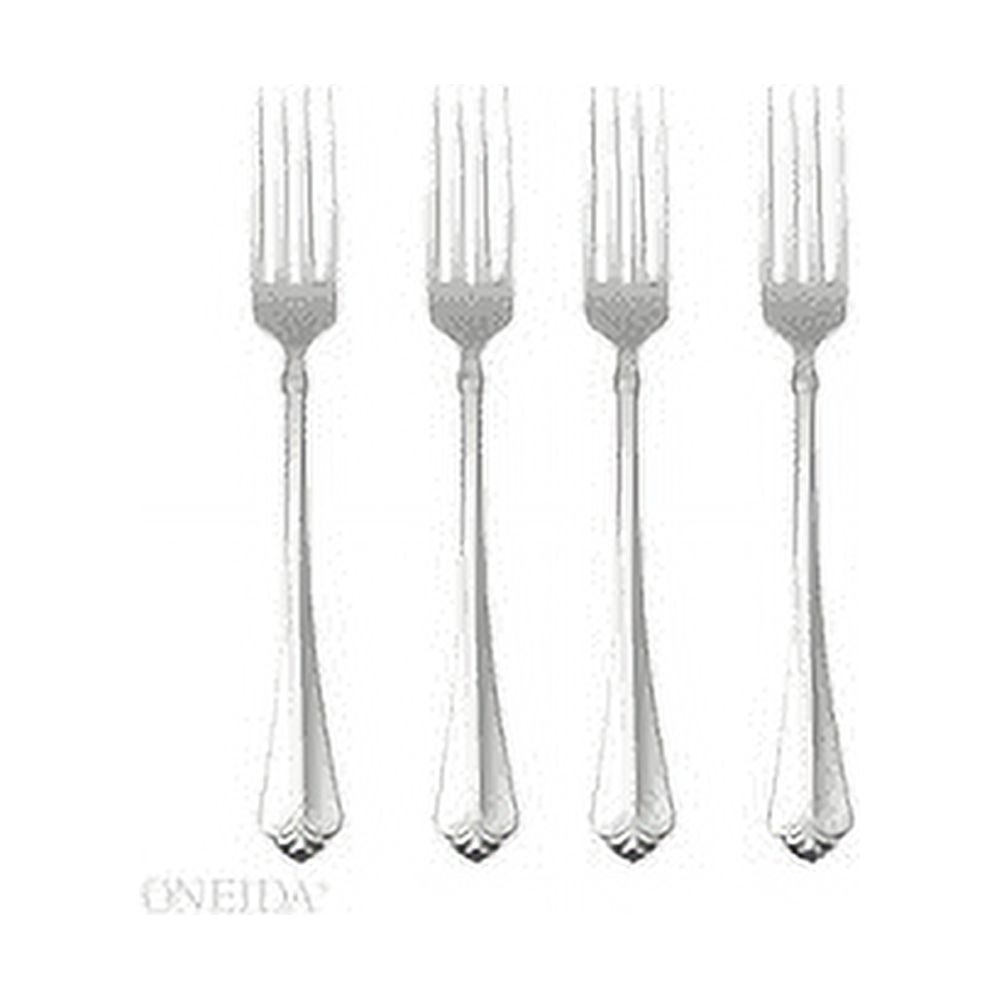 Oneida Juilliard Fine Flatware Dinner Forks, 0.45 LB, Metallic