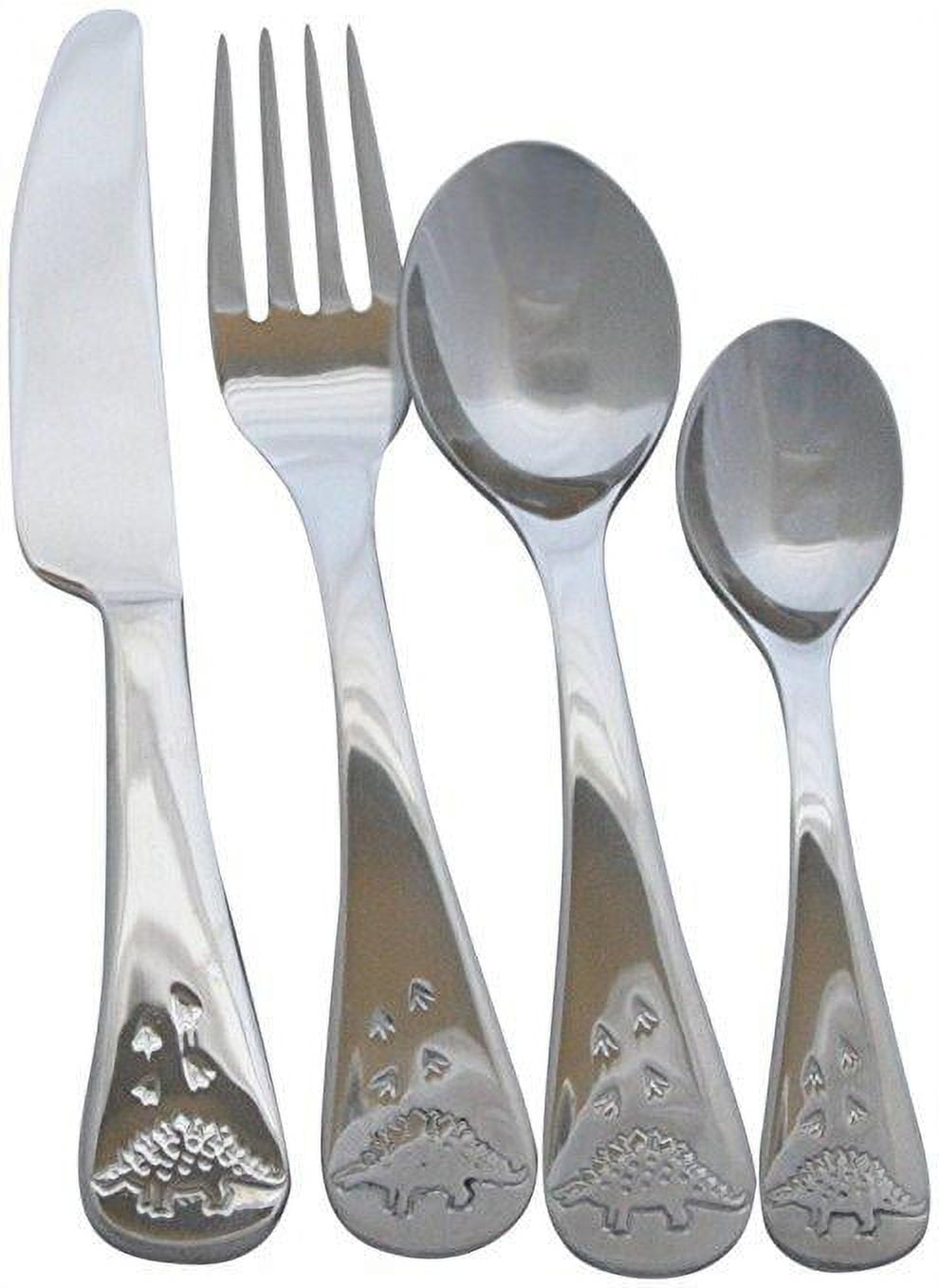 Oneida Noah's Ark Set Infant Spoon & Fork 5.5 Community Stainless  Silverware