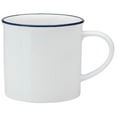 thumbnail image 1 of Oneida L2105008042 11 oz Tin White & Blue Porcelain Coffee Mug, 1 of 1