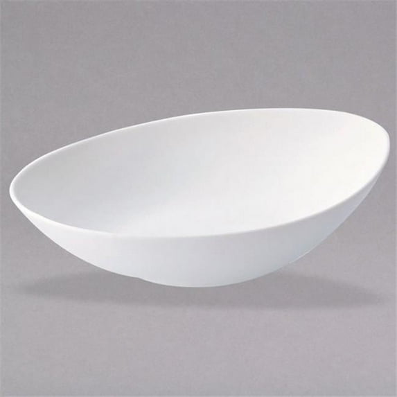 Oneida L5750000758 26 oz Stage Warm White Porcelain Oval Soup Bowl