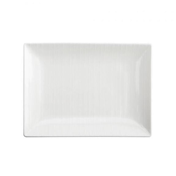 Oneida L6600000360R 11.75 in. Rectangular Embossed Plate, White