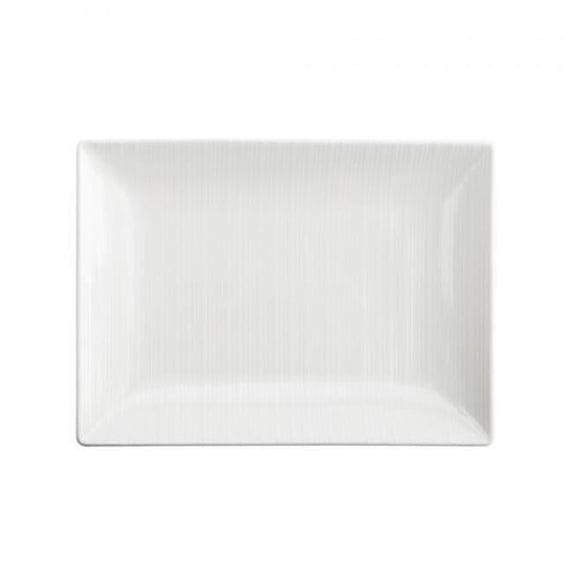 Oneida L6600000360R 11.75 in. Rectangular Embossed Plate, White