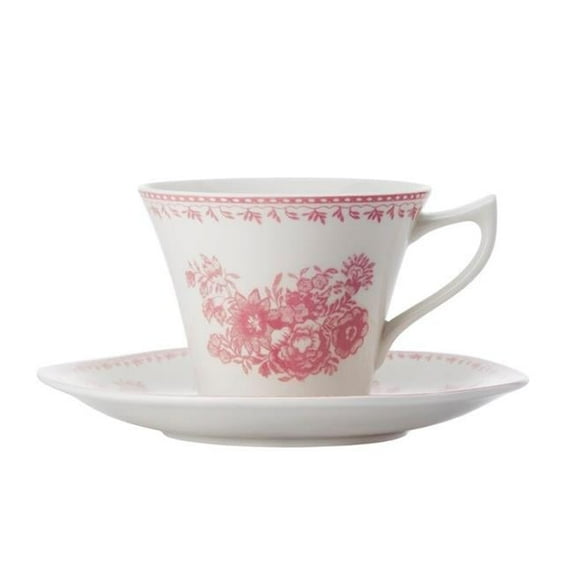Oneida L6703052500 6 in. Pink Porcelain Saucers