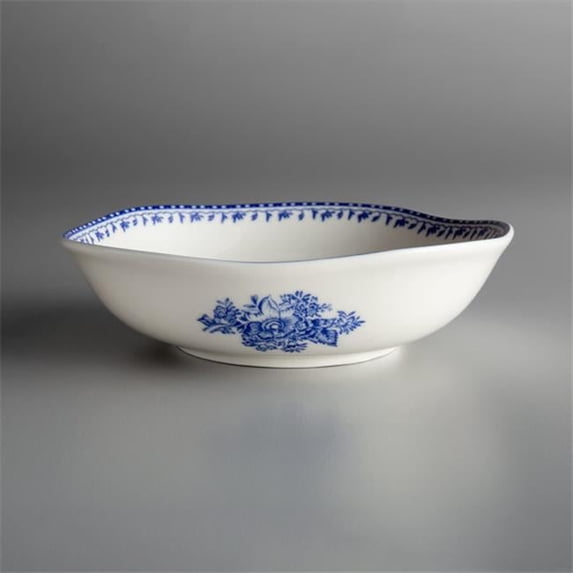 Oneida L6703061760 10 oz Lancaster Garden Porcelain Bowl Blue